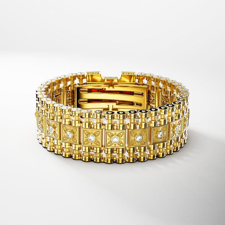 Indian Diamond Bracelet in 18K Gold