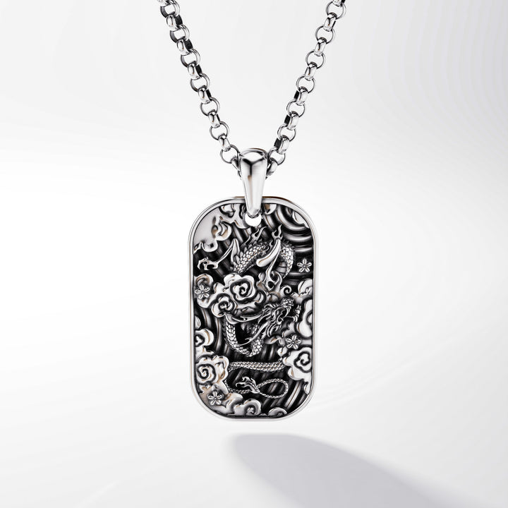 Kagutsuchi Tag in Sterling Silver