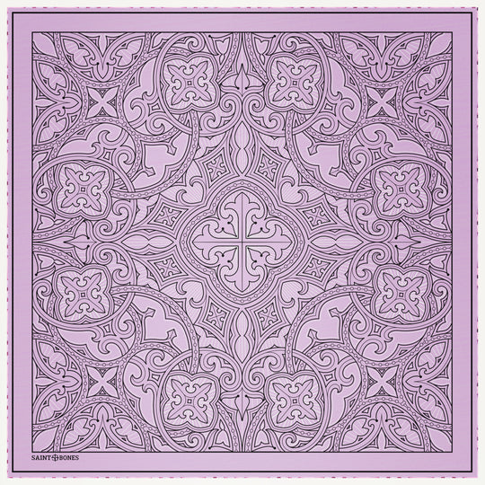 Tracery Motif Lavender Scarf