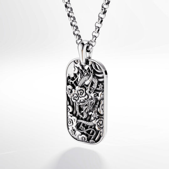 Kagutsuchi Tag in Sterling Silver