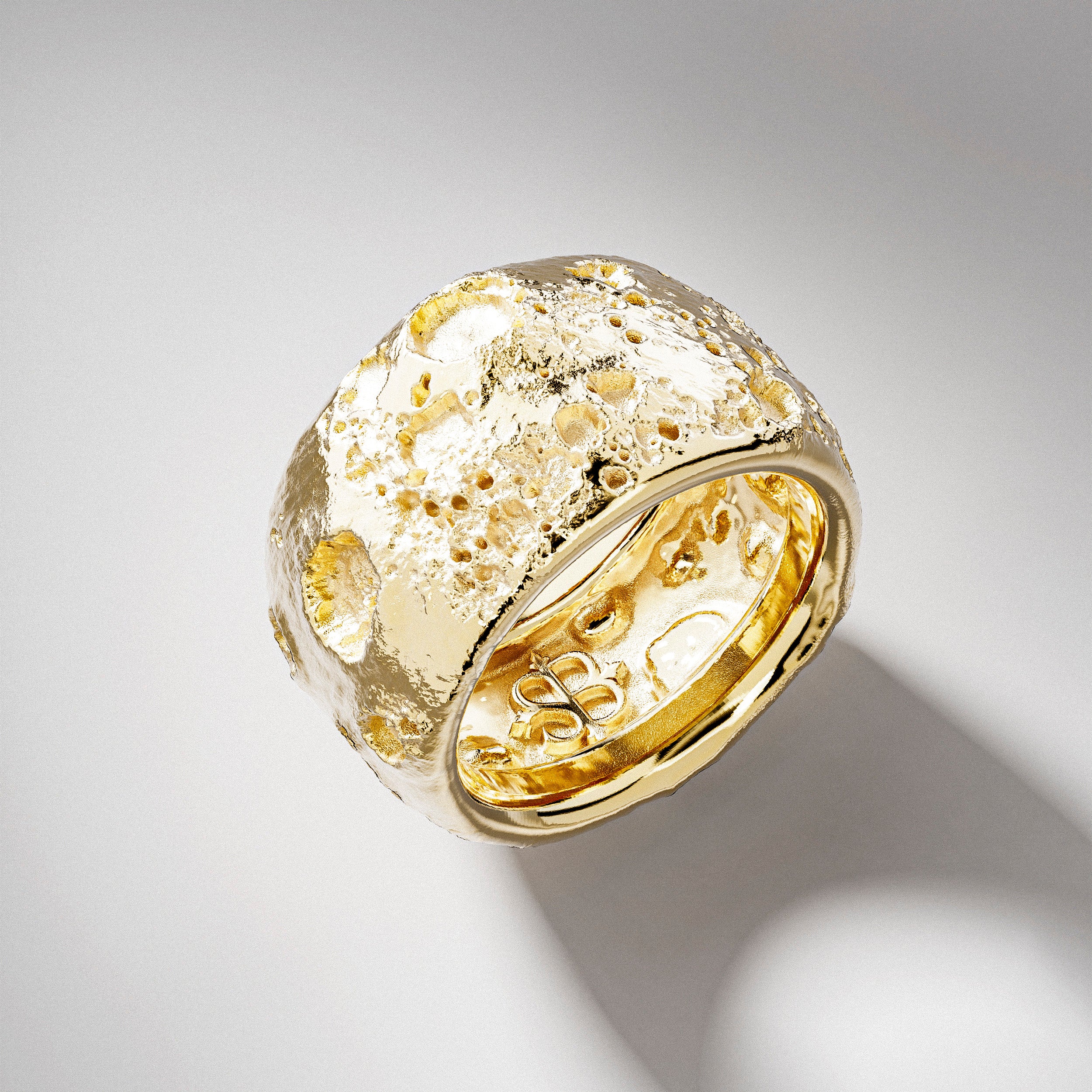 【HYERES LOR】25SS★ Champagne Full Moon SL W Duo Shine Ring Moonshine Ring – Saint Bones