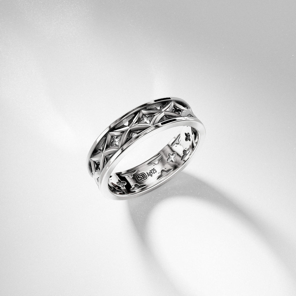 Ajoure Band Ring in Sterling Silver