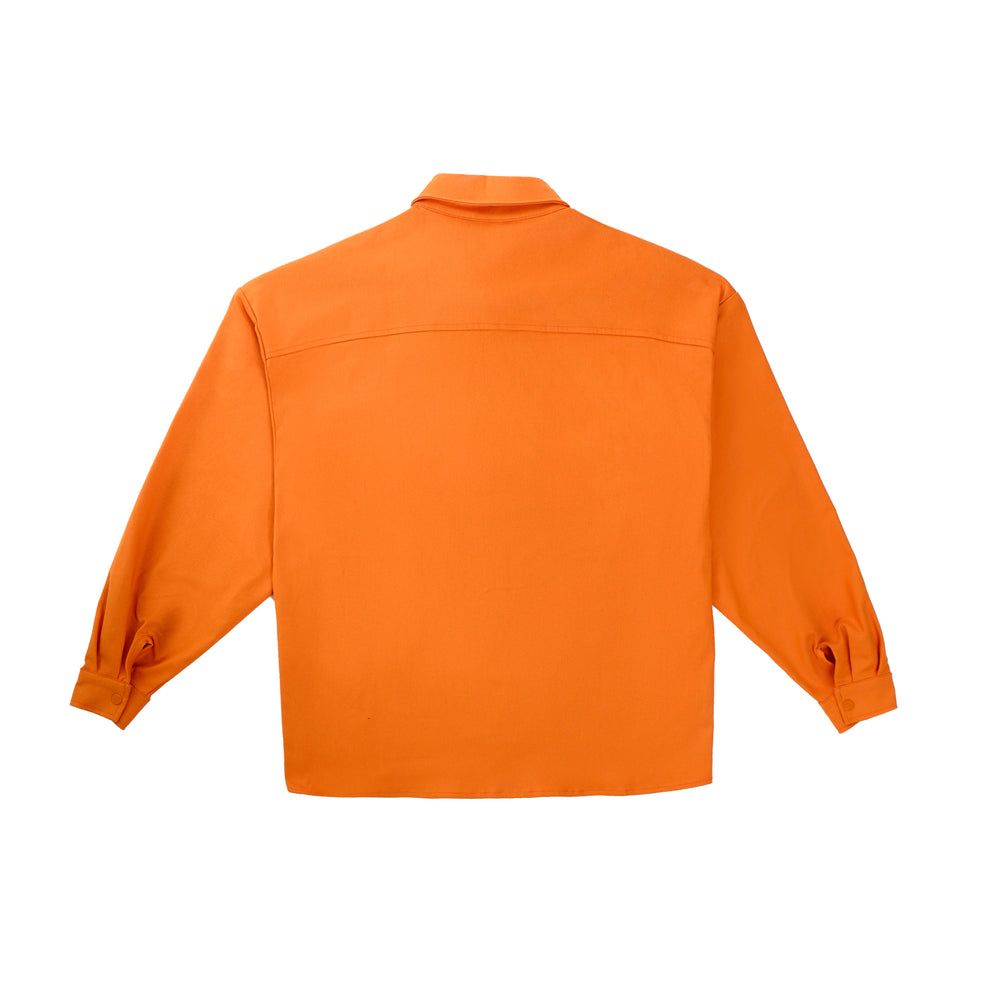 Cargo Overshirt in Vibrant Orange