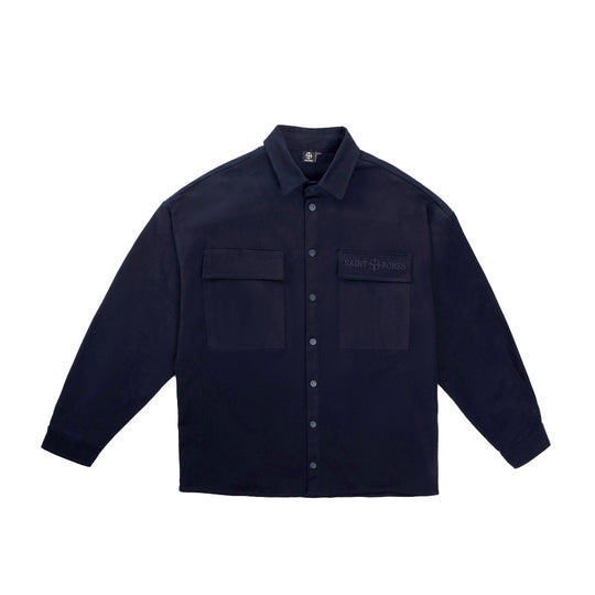 Cargo Overshirt in Night Blue