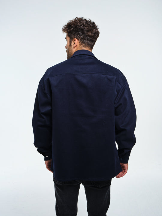 Cargo Overshirt in Night Blue