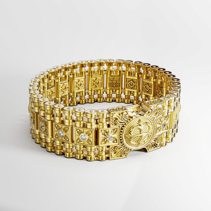 Indian Diamond Bracelet in 18K Gold