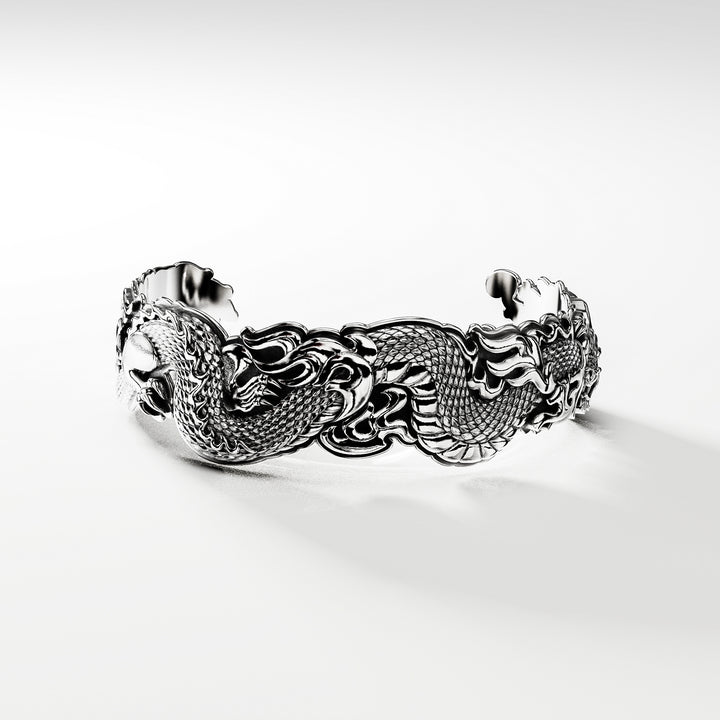 Elements Kagutsuchi Cuff Bracelet in Sterling Silver