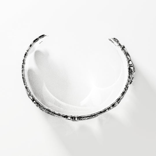 Elements Kagutsuchi Cuff Bracelet in Sterling Silver