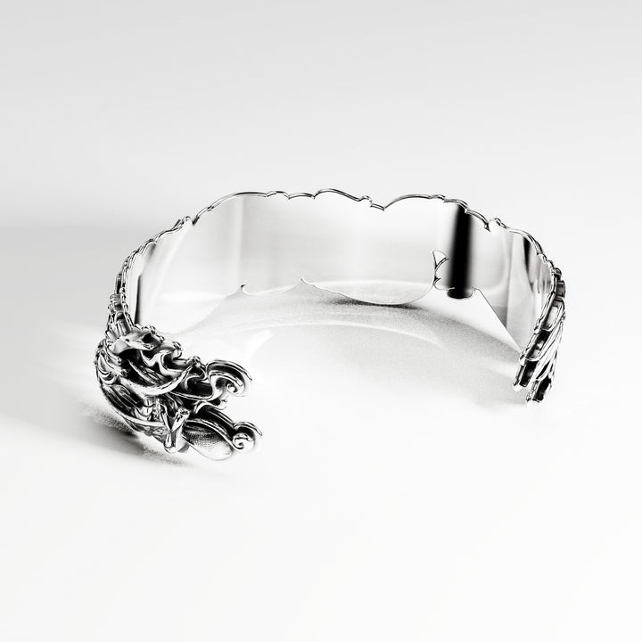 Elements Kagutsuchi Cuff Bracelet in Sterling Silver