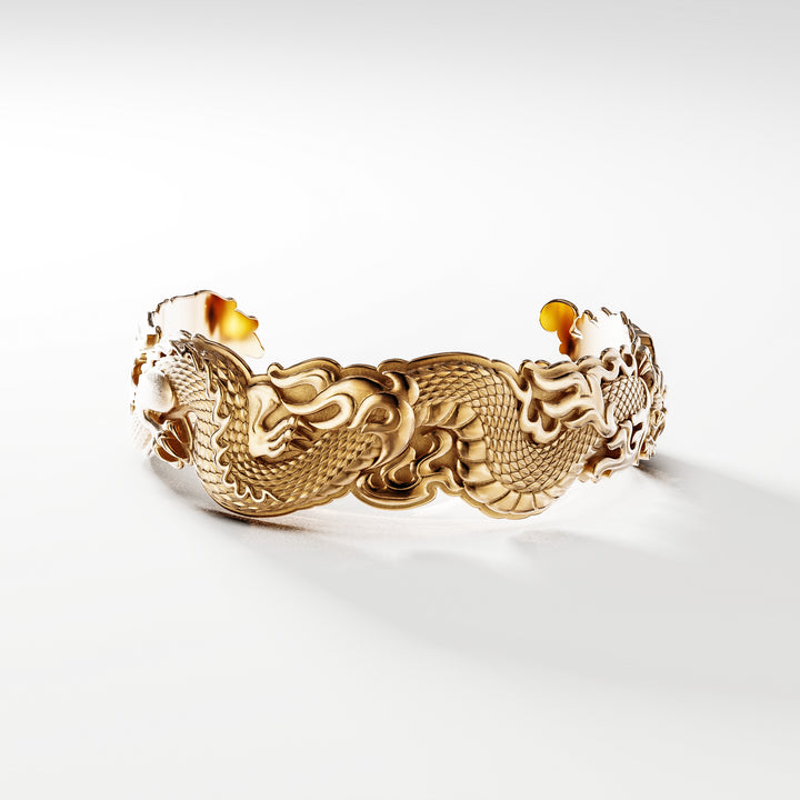 Elements Kagutsuchi Cuff Bracelet in 18k Rose Gold