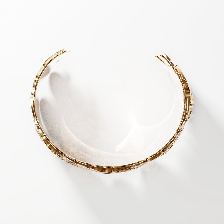 Elements Kagutsuchi Cuff Bracelet in 18k Rose Gold