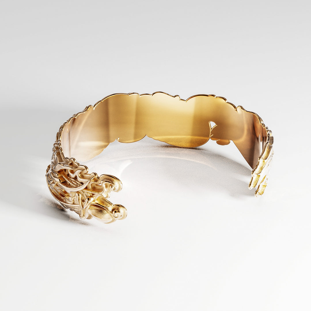 Elements Kagutsuchi Cuff Bracelet in 18k Rose Gold