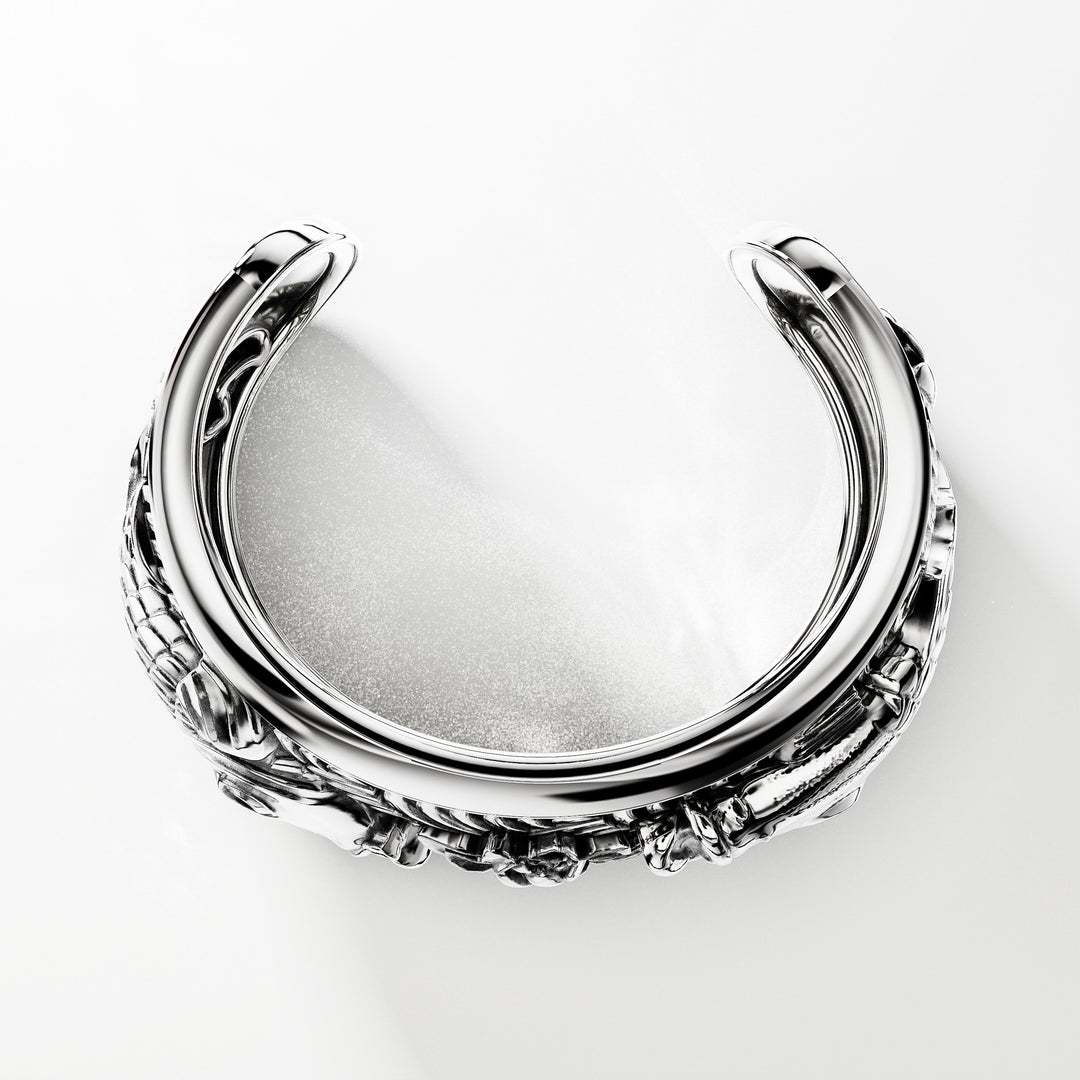 Koi Cuff Bracelet in Sterling Silver