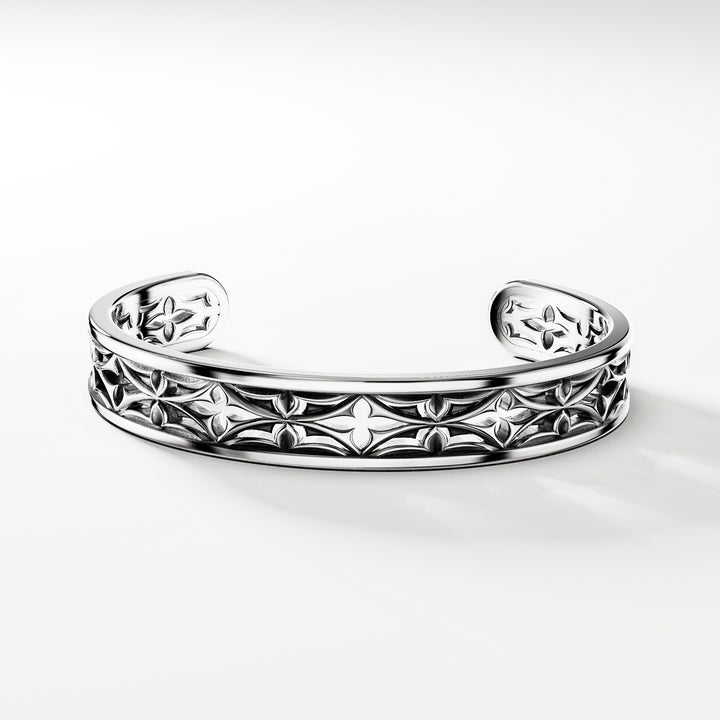 Leger Openwork Cuff Bracelet in Sterling Silver