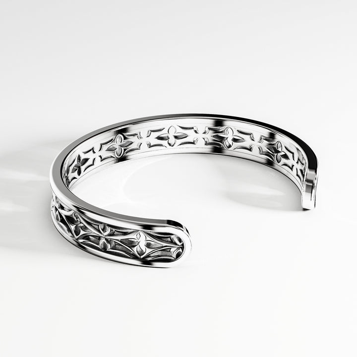 Leger Openwork Cuff Bracelet in Sterling Silver