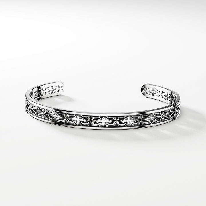 Leger Openwork Small Cuff Bracelet in Sterling Silver