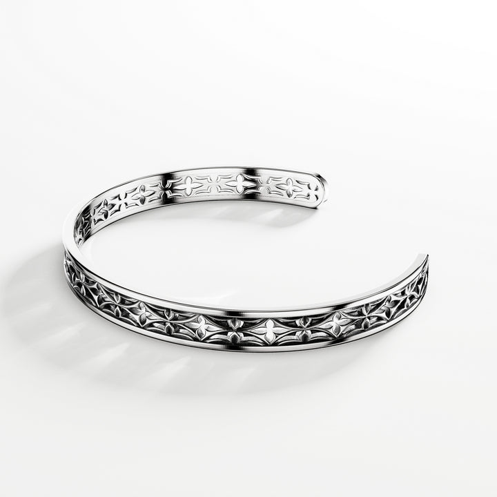 Leger Openwork Small Cuff Bracelet in Sterling Silver