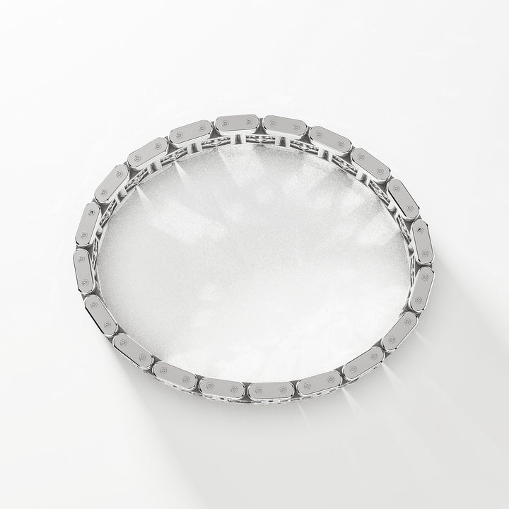 SB Signature Bracelet in 18k Gold with Pave Diamonds