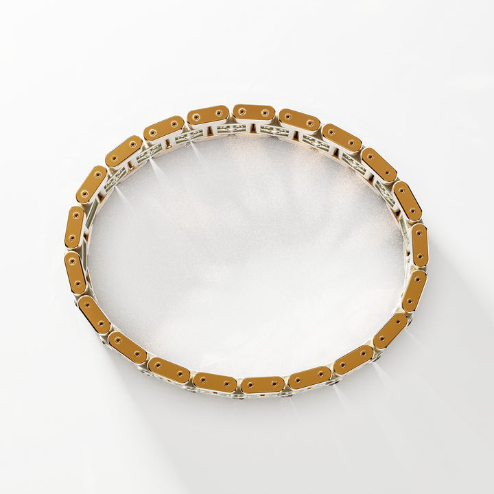 SB Signature Bracelet in 18k Gold with Sapphires