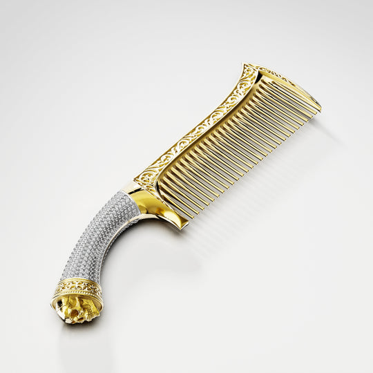 Vixere Diamond Comb in 18k Yellow Gold