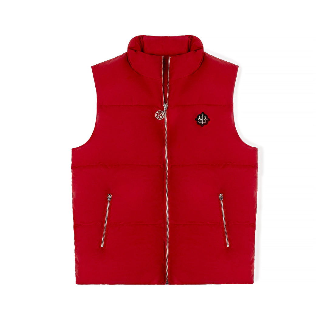 SB Puffer Vest in Carmine Red