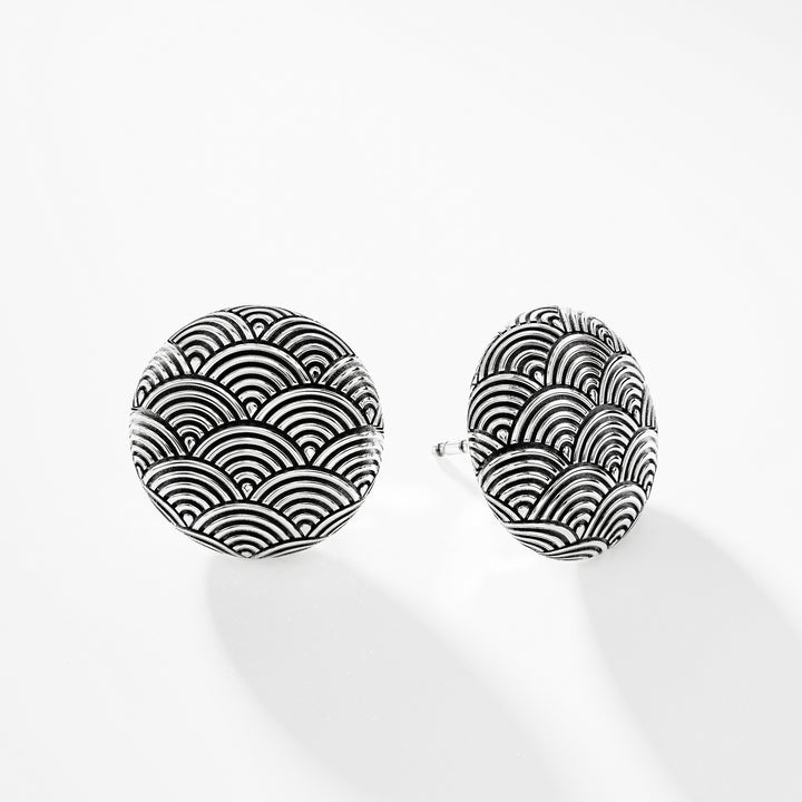 Kanagawa Earrings in Sterling Silver