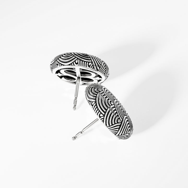 Kanagawa Earrings in Sterling Silver