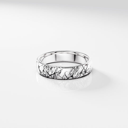 Century Band Ring in Sterling Silver, 4.5 mm