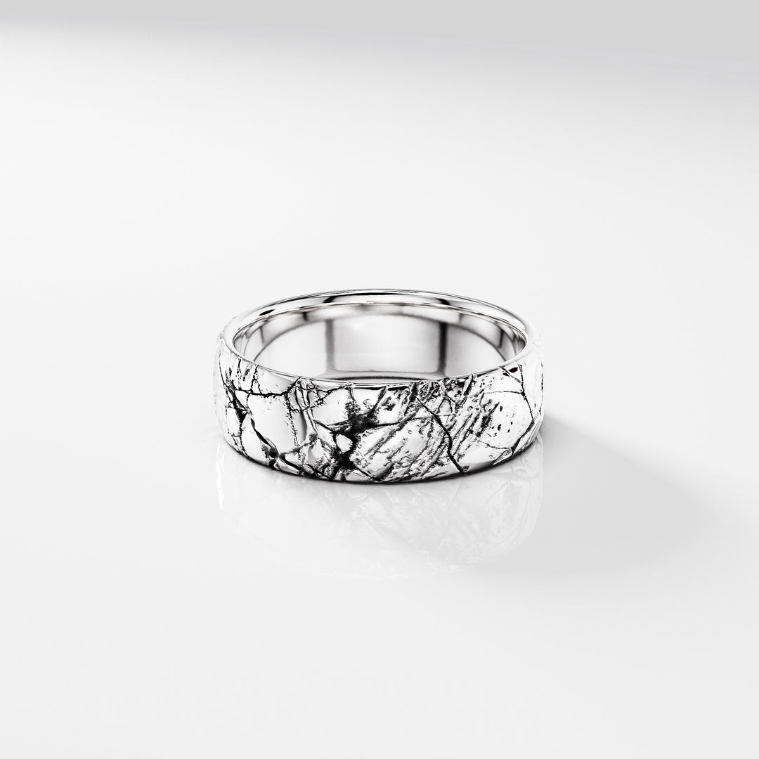 Century Band Ring in Sterling Silver, 6 mm