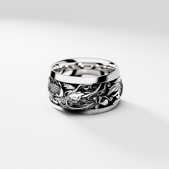 Elements Kagutsuchi Ring in Sterling Silver