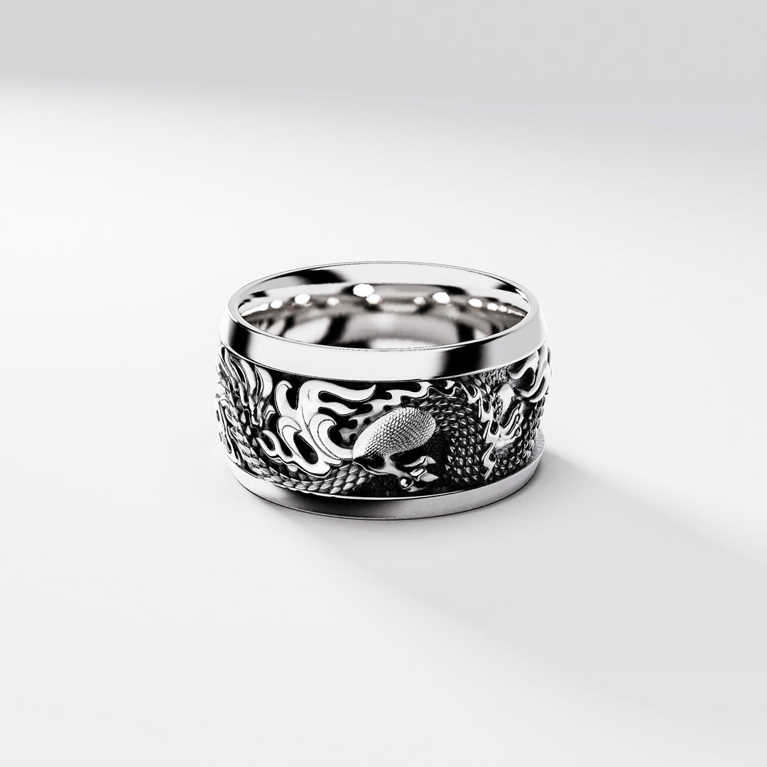 Elements Kagutsuchi Ring in Sterling Silver