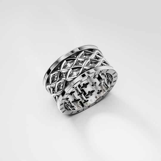 Ajoure Ring in Sterling Silver