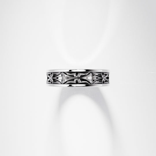 Leger Openwork Band Ring in Sterling Silver
