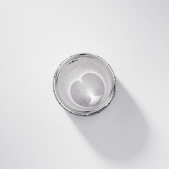 Kanagawa Band Ring in Sterling Silver