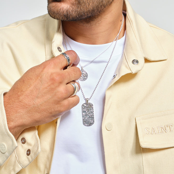 Moonshine Tag in Sterling Silver