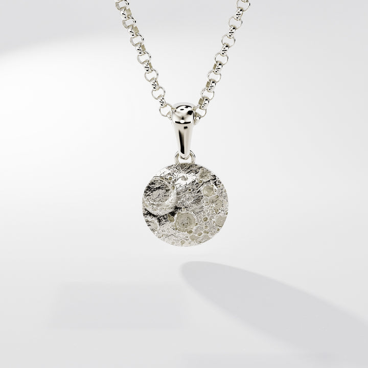 Moonshine Pendant in 18k White Gold