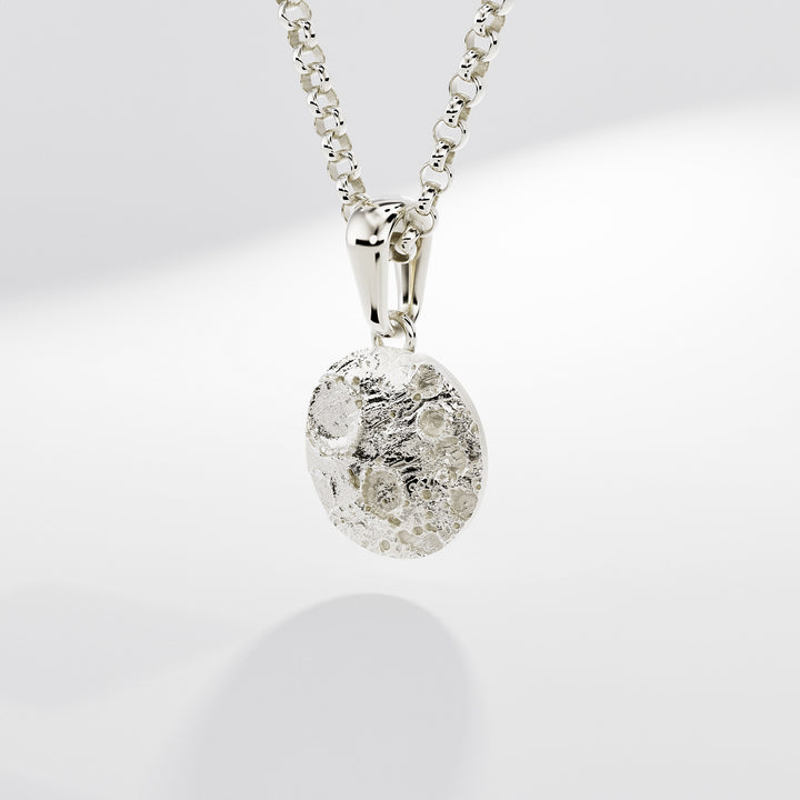 Moonshine Pendant in 18k White Gold
