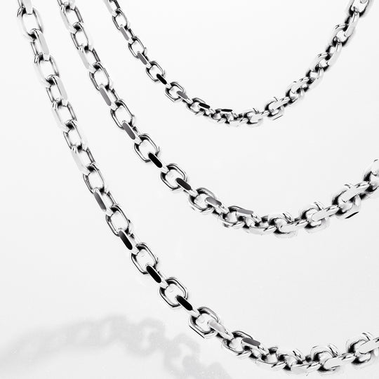 Anchor Chain Necklace in Sterling Silver, 5 mm