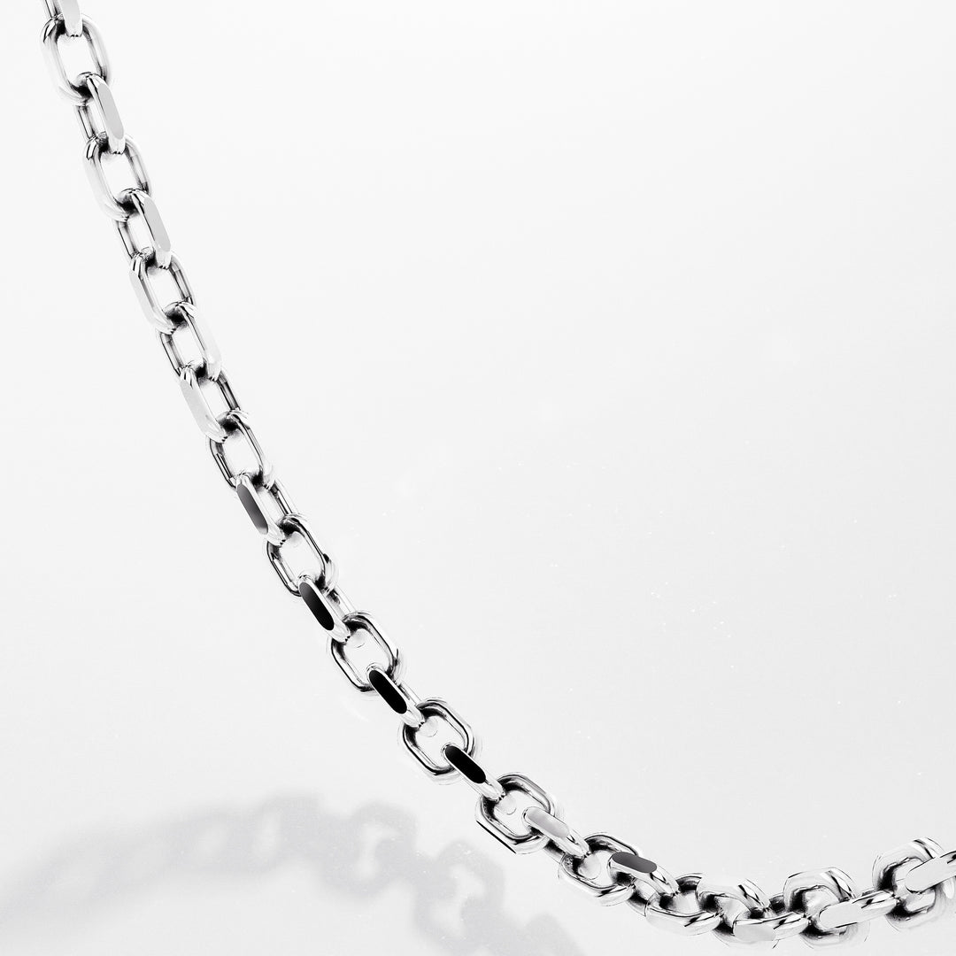 Anchor Chain Necklace in Sterling Silver, 3 mm
