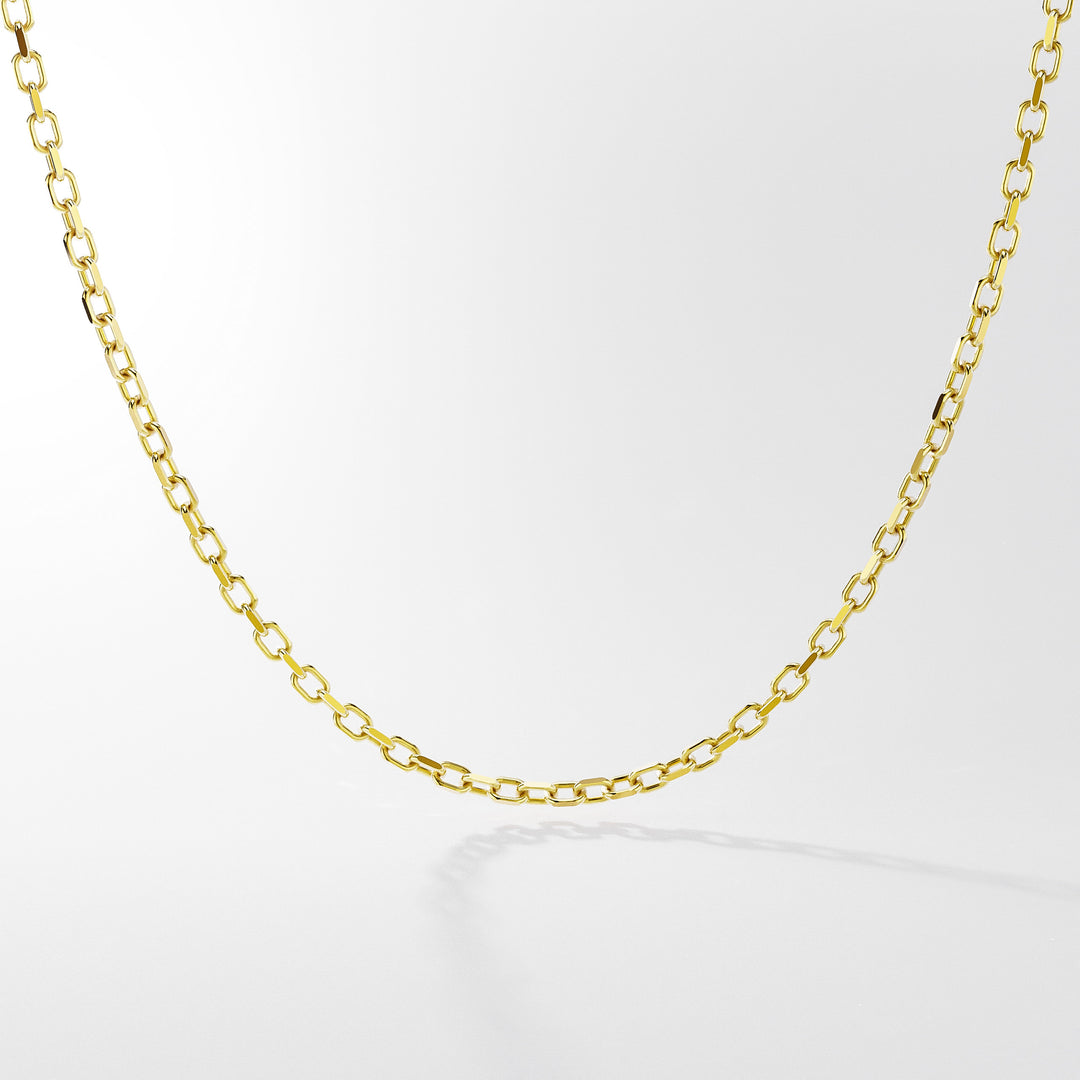 Anchor Chain Necklace in 14k Gold, 3 mm