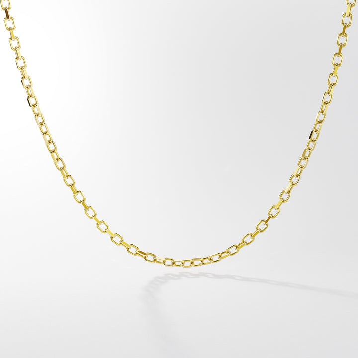 Anchor Chain Necklace in 14k Gold, 3 mm