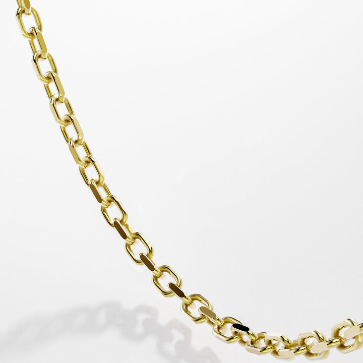 Anchor Chain Necklace in 14k Gold, 3 mm