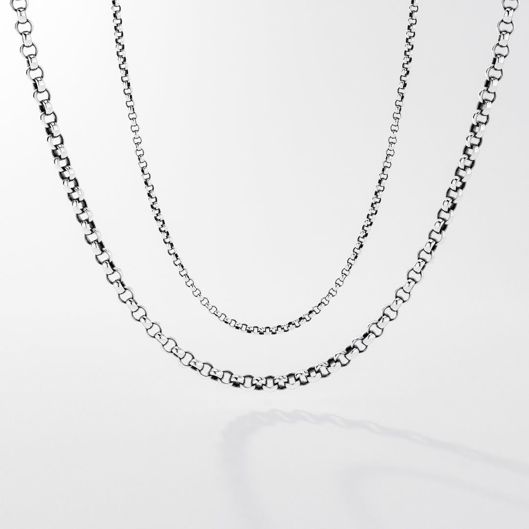 Rollo Chain Necklace in Sterling Silver, 1.8 mm