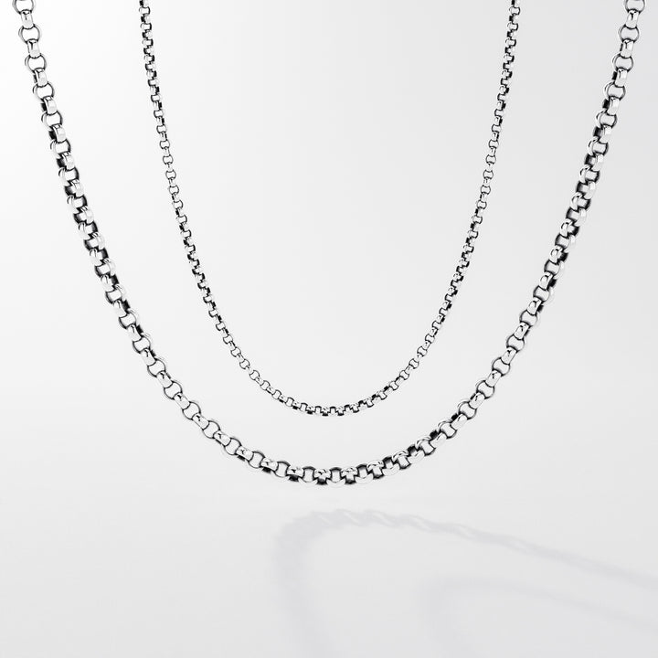 Rollo Chain Necklace in Sterling Silver, 1.8 mm