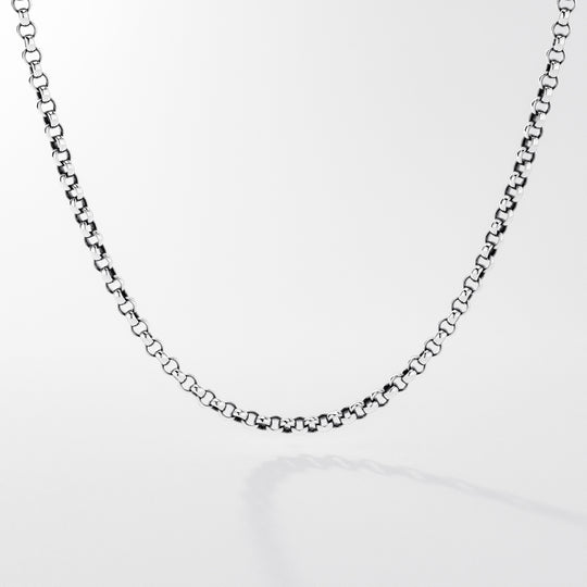 Rollo Chain Necklace in Sterling Silver, 1.8 mm
