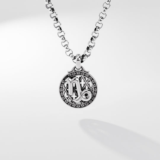 Capricorn Zodiac Amulet in Sterling Silver