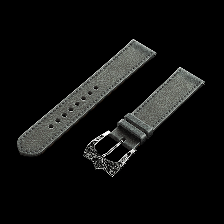 Dove Grey Leather Strap