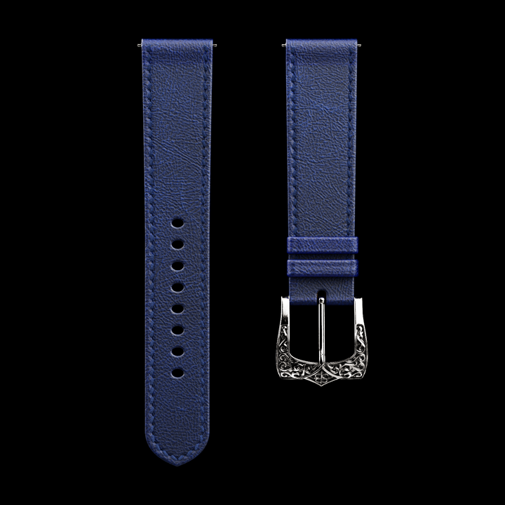 Royal Blue Leather Strap