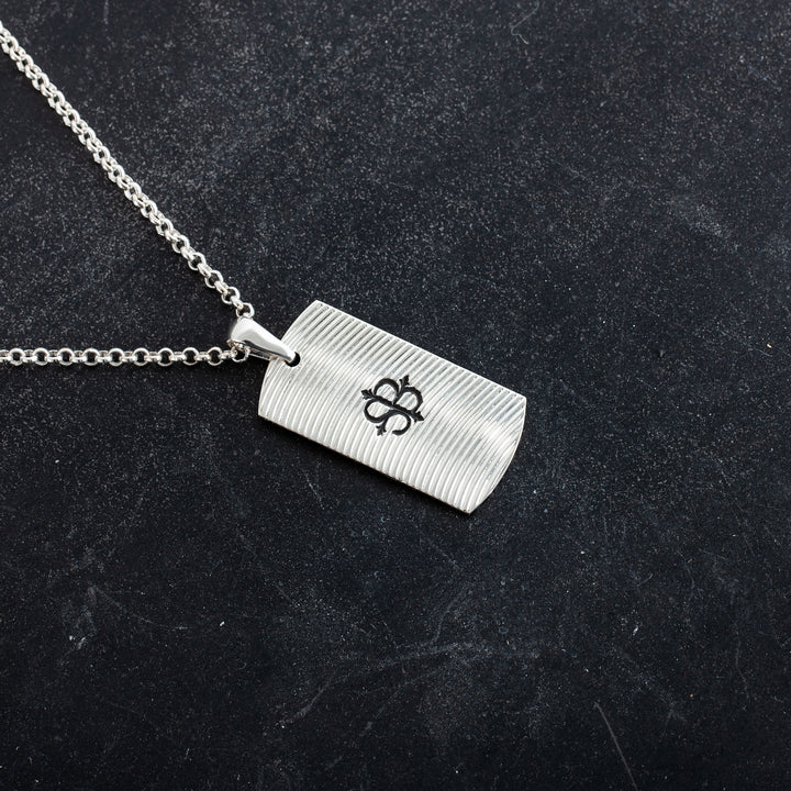 Koi Tag in Sterling Silver