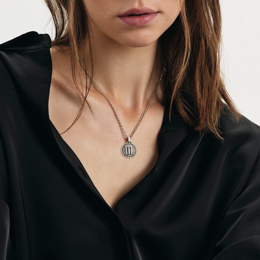 Taurus Zodiac Amulet in Sterling Silver